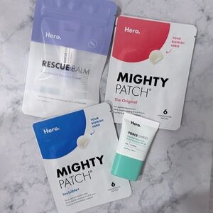 Hero Mighty Patch, Rescue Balm and Force Shield